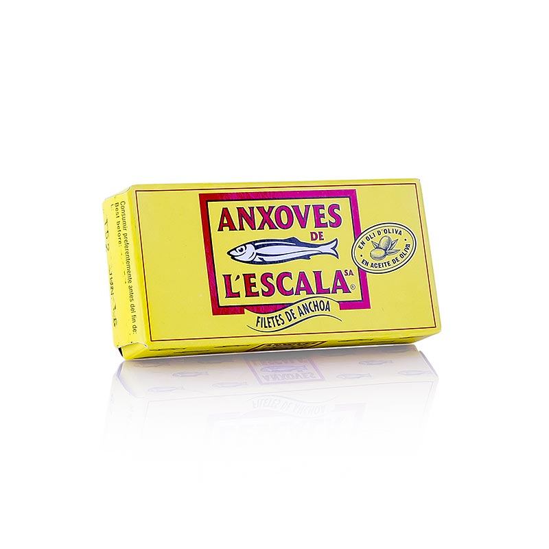 Ansjosfileter i premiumkvalitet, i olivenolie, L´Escala, 50 g