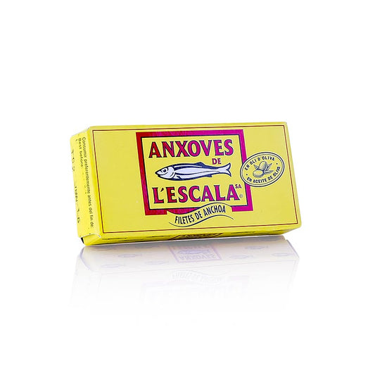 Ansjosfileter i premiumkvalitet, i olivenolie, L´Escala, 50 g