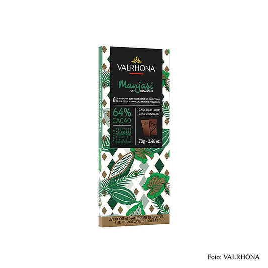 Valrhona Manjari – mørk chokolade, 64 % kakao, Madagaskar, 70 g