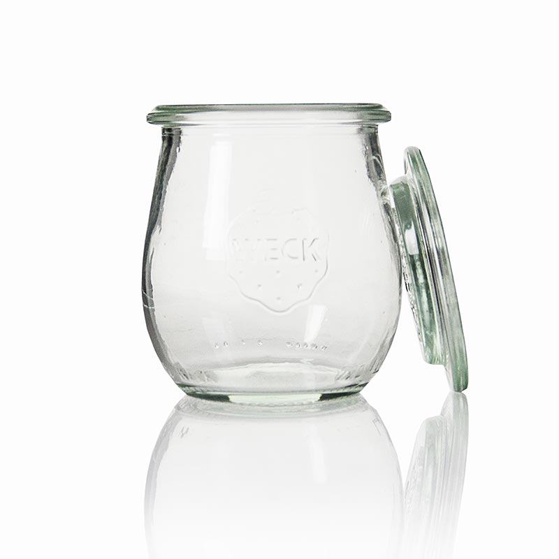 Tulpanformet glas, 225 ml, uden klemmer og gummiring, Weck, 1 stk