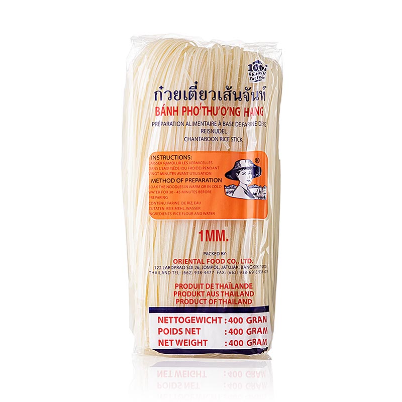 Ris-tagliatelle, 1 mm bred, 400 g