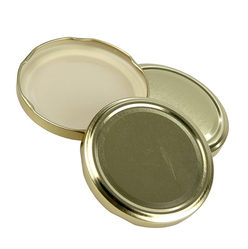 Låg, guld, til tragtglas, 82 mm, 230/440 ml, 1 stk