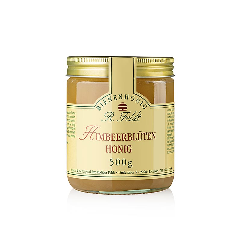 Hindbærblomsthonning, lys, mildt frugtagtig, fin hindbæraroma, 500 g
