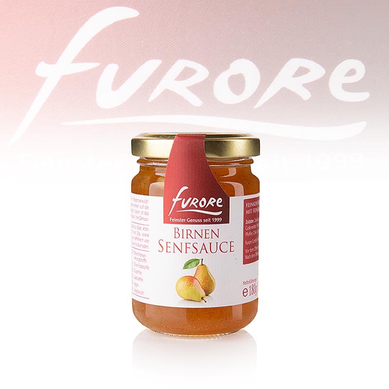 Furore - Pære-sennepsauce, med stykker, 130 ml