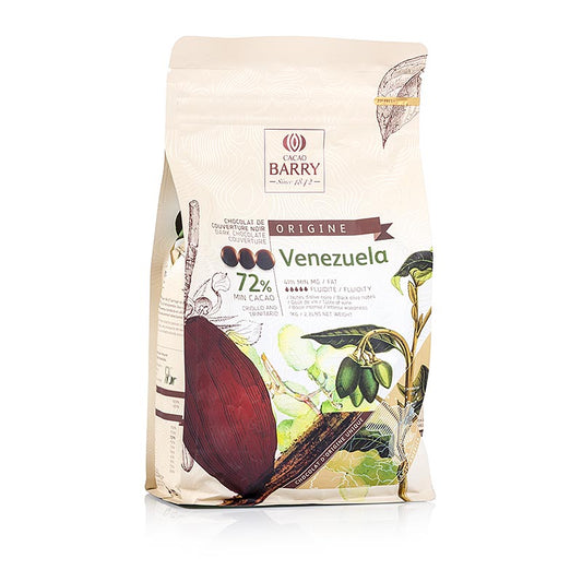 Origine Venezuela, mørk chokolade, callets, 72 % kakao, 1 kg