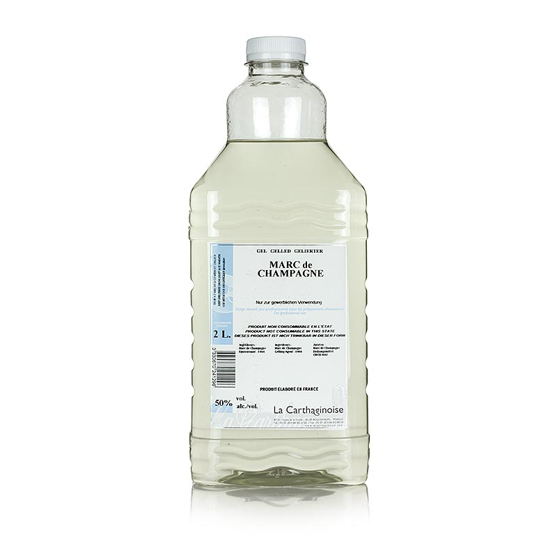Marc de Champagne, 50 % vol., gel til konditori og isproduktion, 2 l