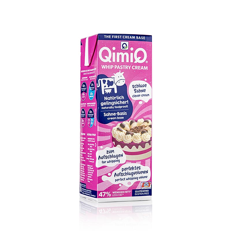 QimiQ Whip Natur, til piskning af søde og krydrede cremer, 19 % fedt, 1 kg