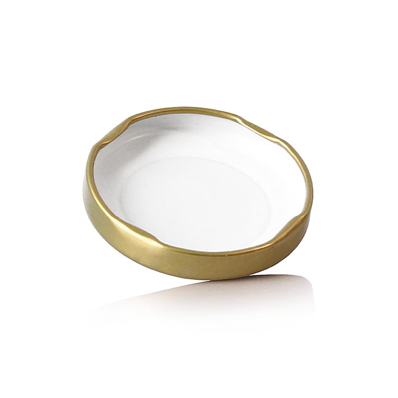 Låg, guld, til sekskantet glas, 48 mm, 110 ml, 1 stk