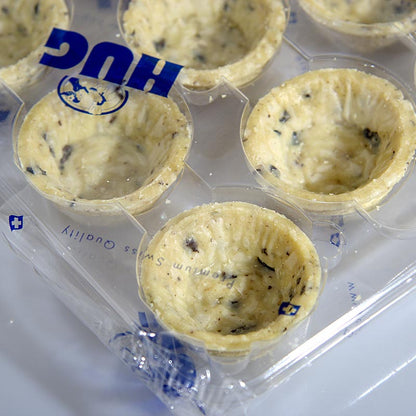 Mini snack-tarteletter, oliven-rosmarin-dej, runde, ø 4,2 cm, 1,02 kg, 160 St