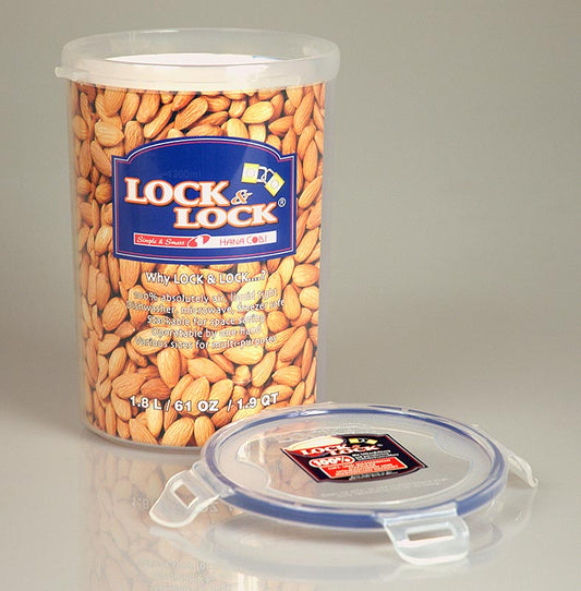 Friskhedsboks Lock & Lock, 1,8 l, rund 142x186 mm, 1 stk.
