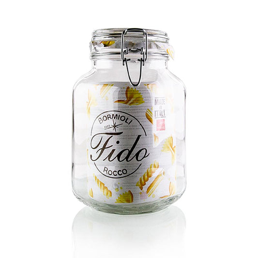 Glas med trådspænde - Fido, 2 l, firkantet, 1 stk.