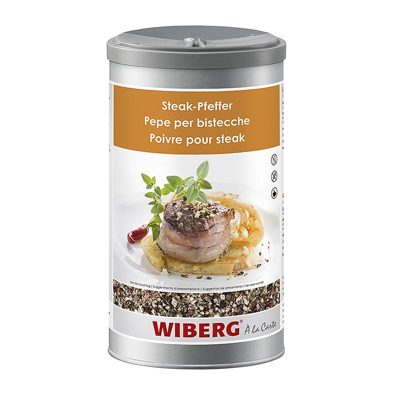 Wiberg Steakpeber, krydderiblanding, grov, 650 g