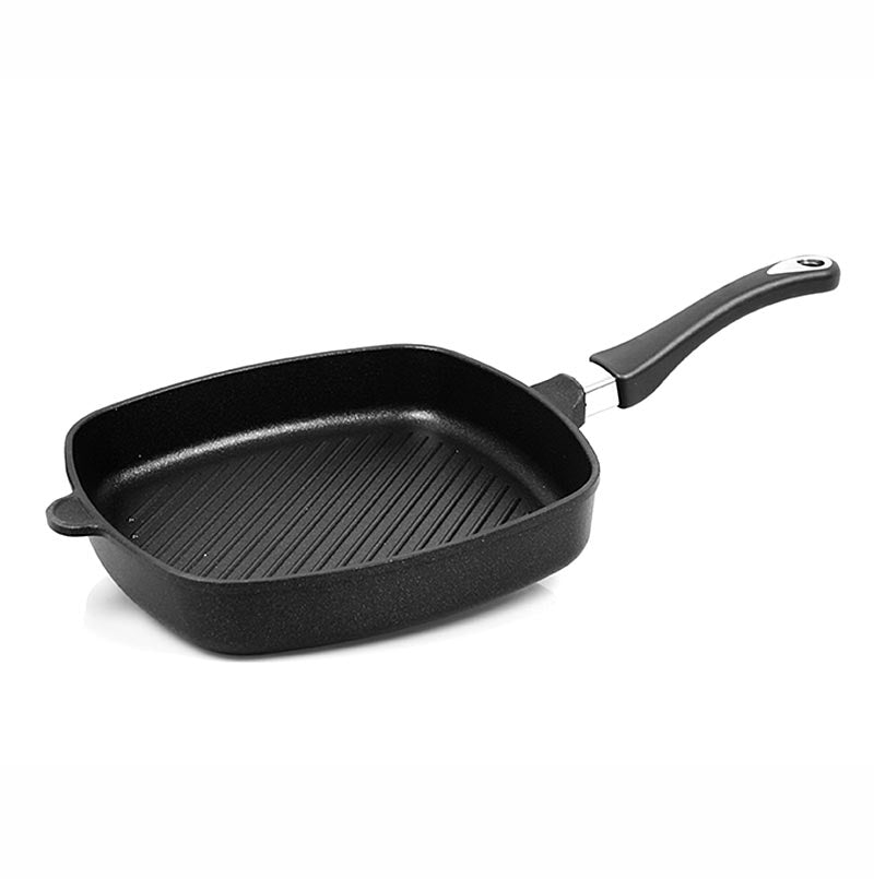 AMT Gastroguss, grillpande, firkantet, induktion, 28 x 28 cm, 5 cm høj, 1 stk