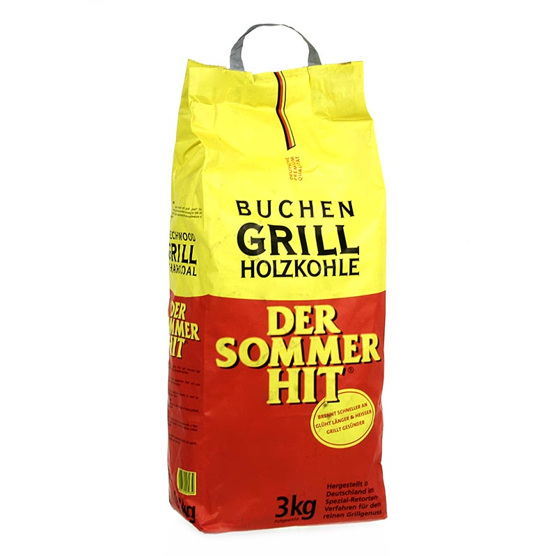 Grill BBQ – trækul, af bøgetræ, 3 kg