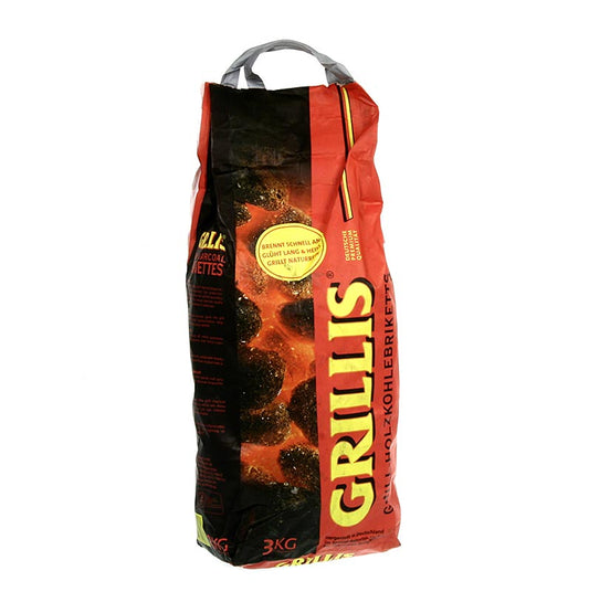 Grill BBQ - Trækulsbriketter, af bøgetræ, 3 kg