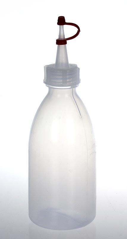 Plastsprøjteflaske, med dråbeflaske/lukke, 250 ml, 1 stk