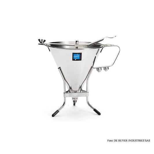 deBUYER fondanttragt, automatisk, med 3 udløbsstørrelser, 1,9 liter, med stativ, 1 St