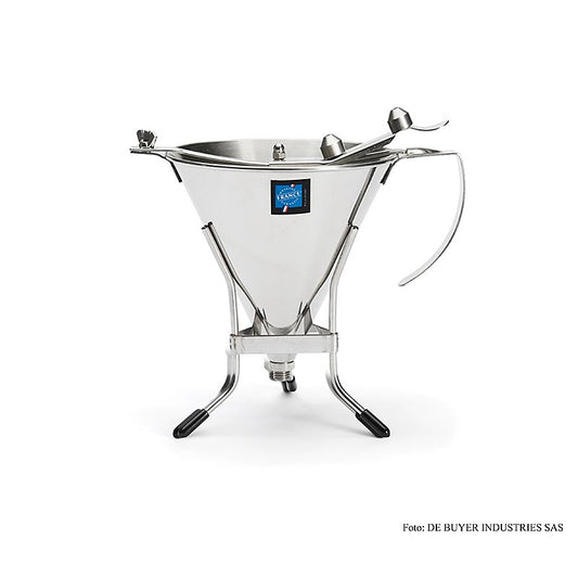 deBUYER fondanttragt, automatisk, med 3 udløbsstørrelser, 1,5 liter, med stativ, 1 St