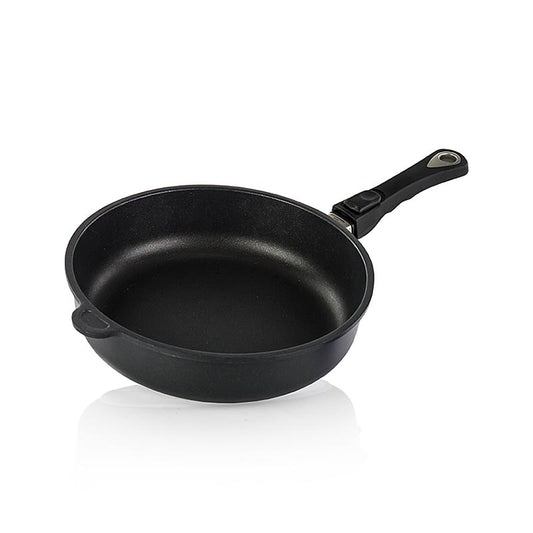 AMT Gastroguss, braiserpande, ø 28 cm, 7 cm høj, med aftageligt håndtag, 1 stk