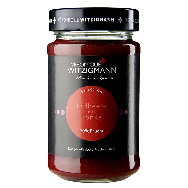 Jordbær med tonkabønne - frugtpålæg, 225 g