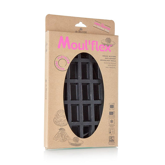 deBUYER bageform Moul´flex, 25 mini-financiers, 49x26 mm, 11 mm høj, 17,5x30 cm, 1 St
