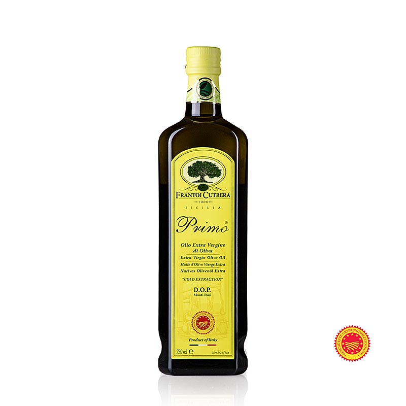 Ekstra jomfruolivenolie, Frantoi Cutrera "Primo DOP/g.U.", 100 % Tonda Iblea, 750 ml