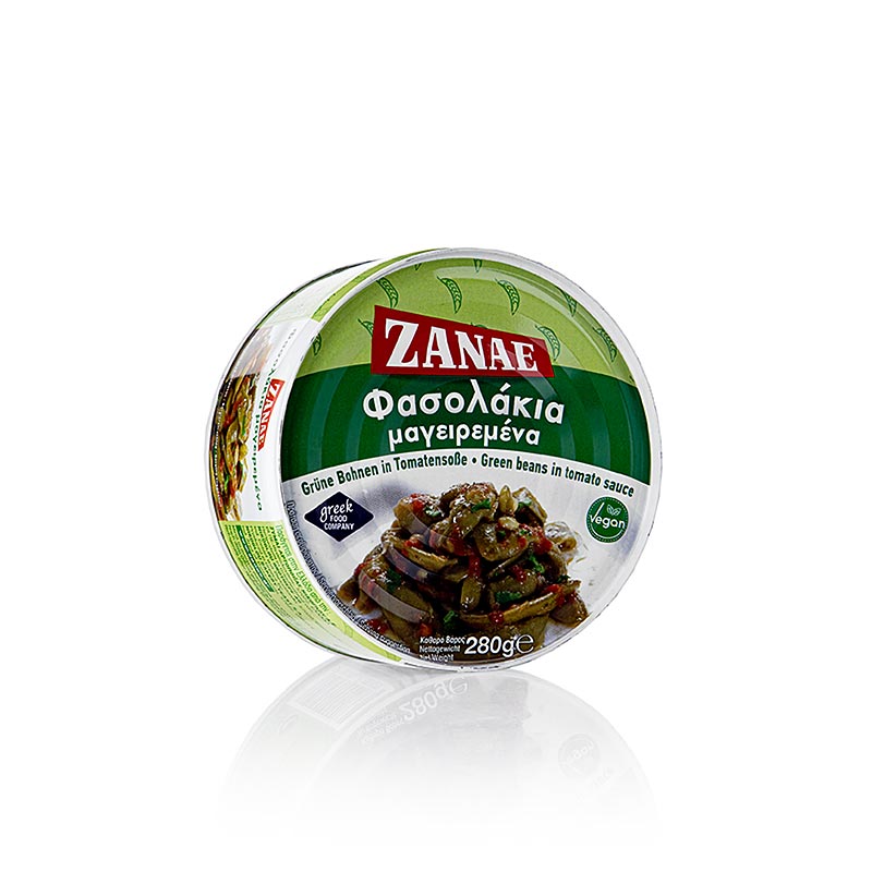Grønne bønner – Fasolakia i tomatsauce, Zanae, 280 g