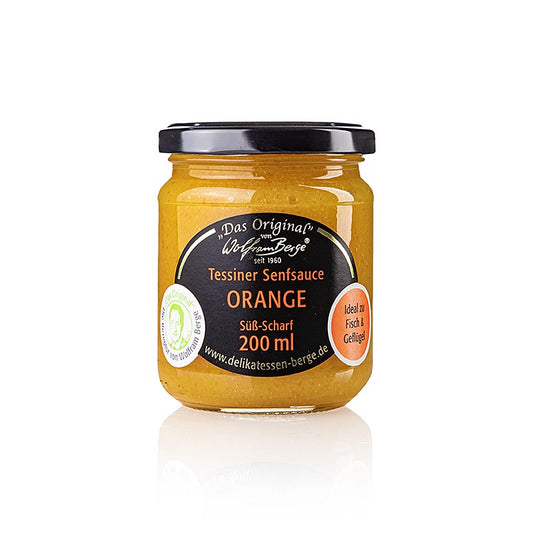 Original Tessiner appelsin-sennepsauce, Wolfram Berge, 200 ml