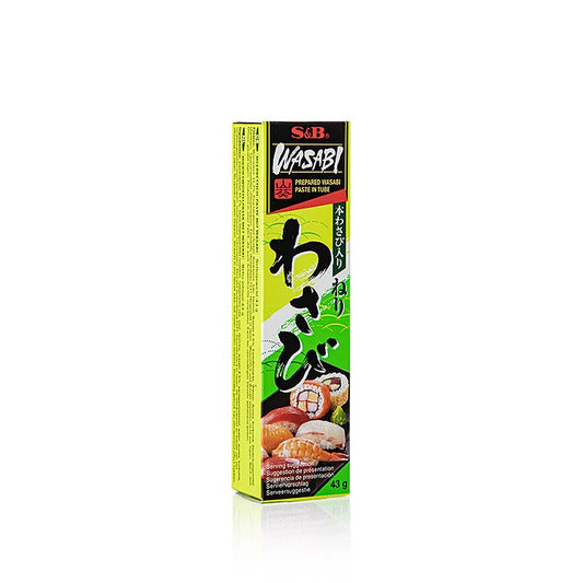 Wasabi - Grøn peberrodspasta, finkornet, med ægte wasabi, 43 g