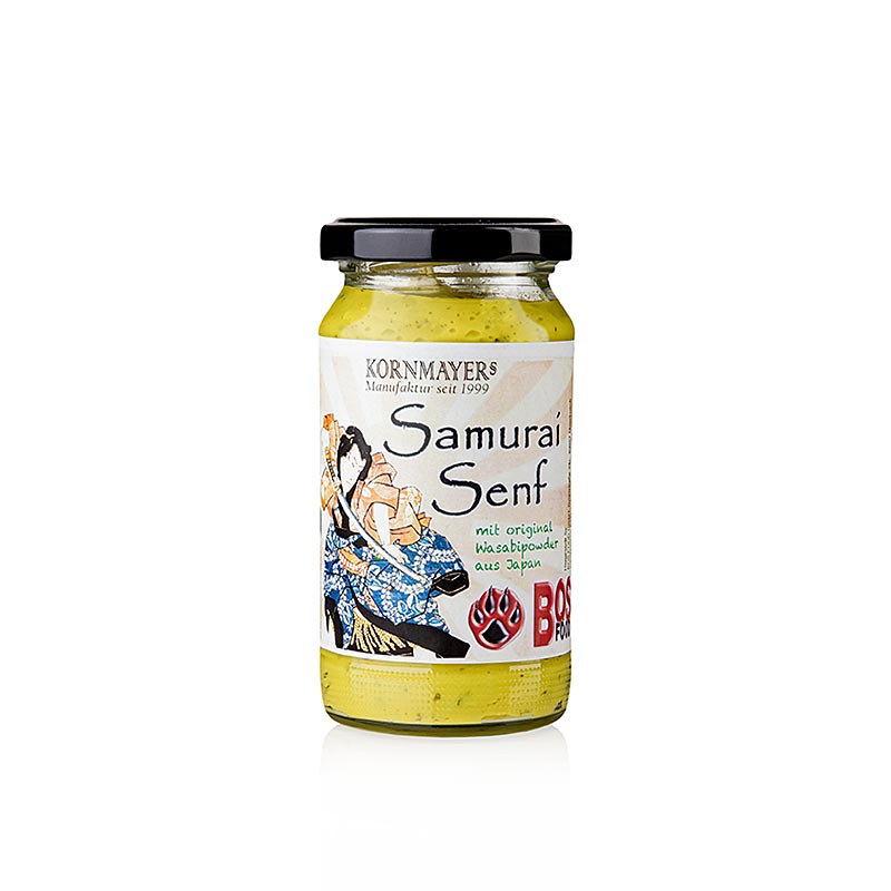 Kornmayer - Samurai Sennep, med wasabi og urter, 210 ml
