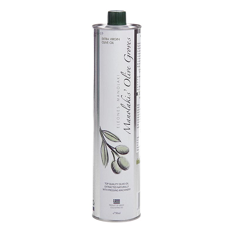 Ekstra jomfruolivenolie, Manolakis Groves, fra Koroneiki-oliven, Kreta, 750 ml