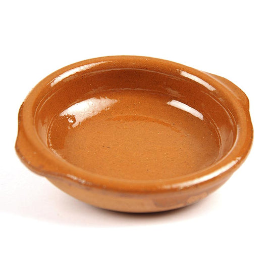 Lerfad – Cazuela, brun, glaseret, ø 8 cm, 1 stk.