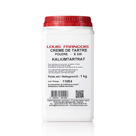 Vinstenspulver - Creme Detartre, kaliumtartrat, E 336, 1 kg