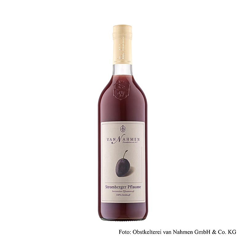 van Nahmen – Stromberger-blomme (blommesaft), 100 % friskpresset saft, 750 ml