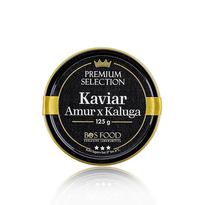 Imperial Auslese Kaviar, Kreuzung Amur x Kaluga Stör (schrenckii x dau), China, 125 g