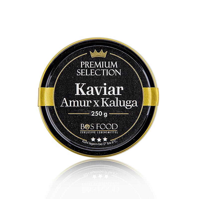 Imperial Auslese Kaviar, Kreuzung Amur x Kaluga Stör (schrenckii x dau), China, 250 g