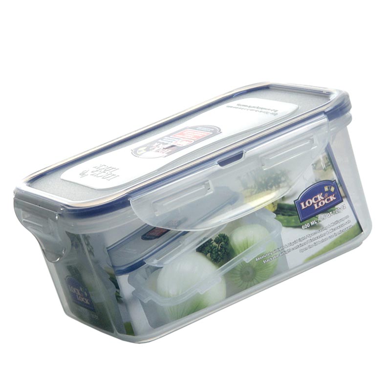 Friskboks Lock & Lock, 600 ml, rektangulær 151x108x69 mm, 1 stk