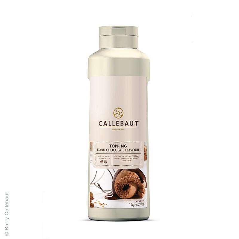 Chokoladesauce, topping, kan bruges varm og kold, Callebaut, 1 kg