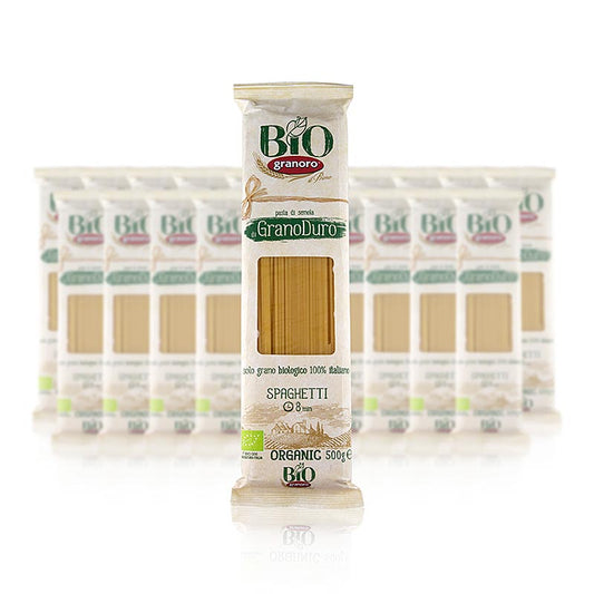 Pasta Granoro, Spaghetti Vermicelloni nr. 12, 2 mm, økologisk, 10 kg, 20 x 500 g