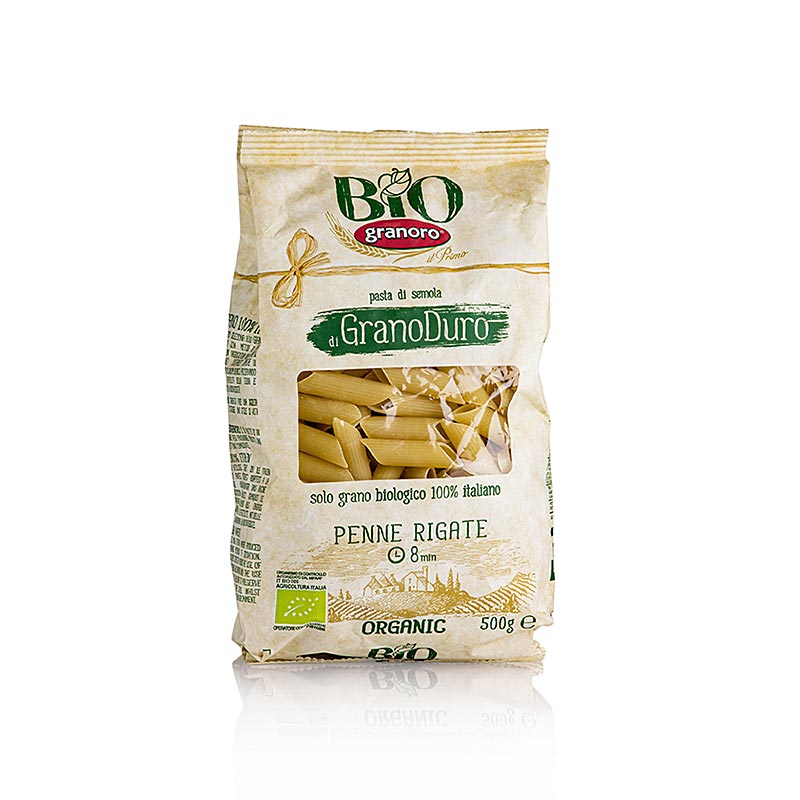 Pasta Granoro, Penne Rigati nr. 43, økologisk, 500 g