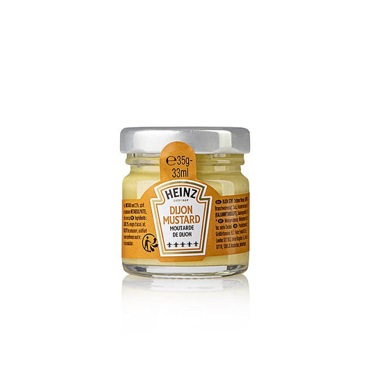 Heinz - Dijon-sennep, fin, portionsglas, 33 ml