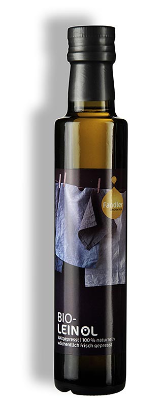 Linolie, koldpresset, Fandler, økologisk, 250 ml