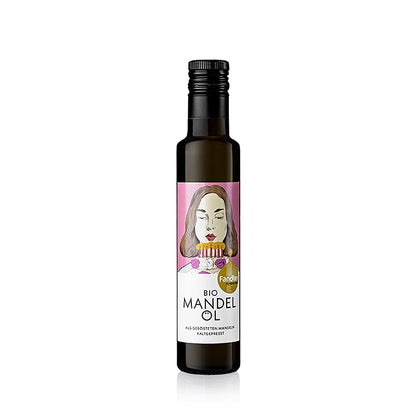 Mandelolie, af ristede mandler, koldpresset, Fandler, økologisk, 250 ml