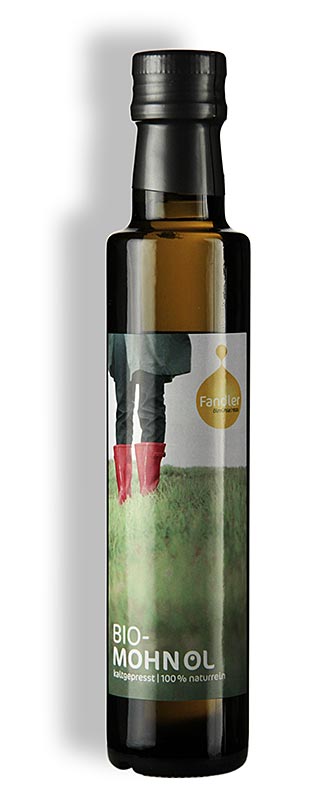 Valmueolie, koldpresset, Fandler, økologisk, 250 ml