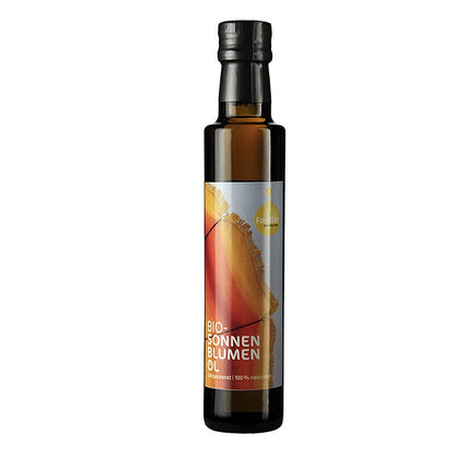 Solsikkeolie, koldpresset, Fandler, økologisk, 250 ml