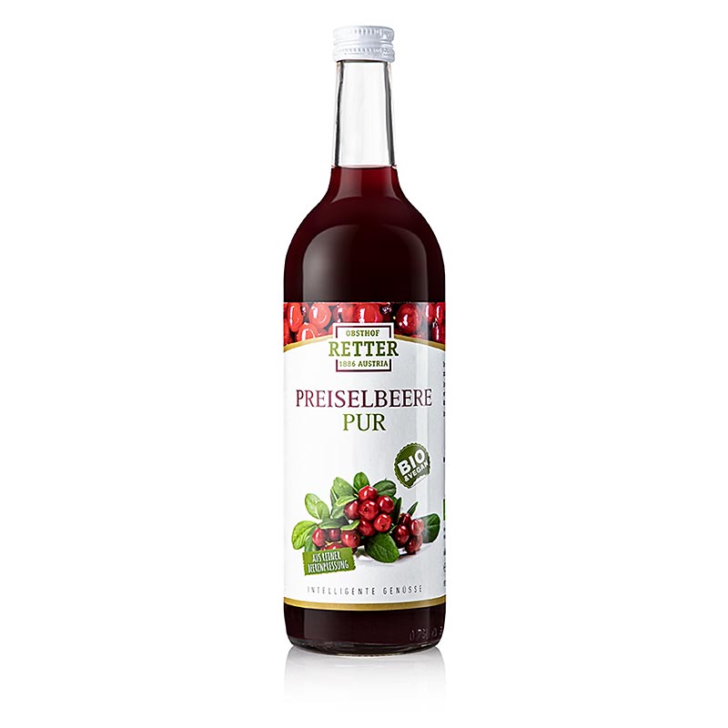 Tyrbærsaft, 100 % direktepresset saft, Obsthof Retter, økologisk, 750 ml