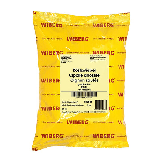 Wiberg ristede løg, skåret, 1 kg