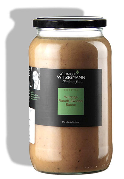 Krydret røget løgsauce, 900 ml