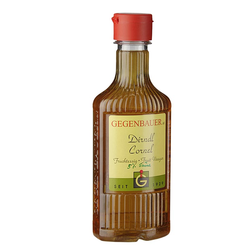 Frugt-eddike Dirndl – Kornelkirsebær, 5 % syre, 250 ml