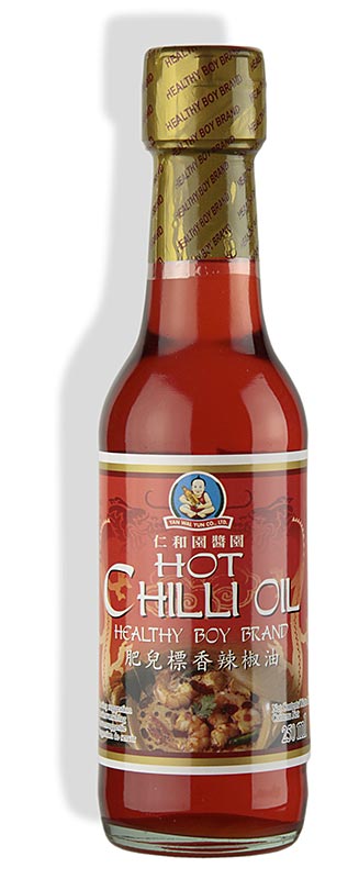 Chiliolie, smagstilsat med sojasovs og rejer, Healthy Boy, 250 ml